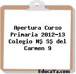 Apertura Curso Primaria 2012-13 Colegio Nª Sª del Carmen 9