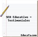 SEA Educativo – Testimoniales