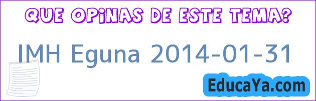 IMH Eguna 2014-01-31