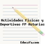 Actividades Fisicas y Deportivas FP Asturias