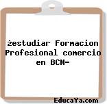 ¿estudiar Formacion Profesional comercio en BCN?