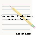 Formación Profesional para el Empleo