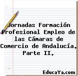 Jornadas Formación Profesional Empleo de las Cámaras de Comercio de Andalucía. Parte II.