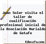 Juan Soler visita el taller de cualificación profesional inicial de la Asociación Murialdo de Getafe