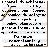 Ministro Secretario General de Gobierno, Álvaro Elizalde, desayuna con jóvenes egresados de colegios municipales, subvencionados y particulares, que se aprontan a iniciar su formación universitaria y profesional, para dialogar sobre la Reforma Educacional