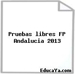 Pruebas libres FP Andalucia 2013