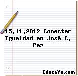 15.11.2012 Conectar Igualdad en José C. Paz