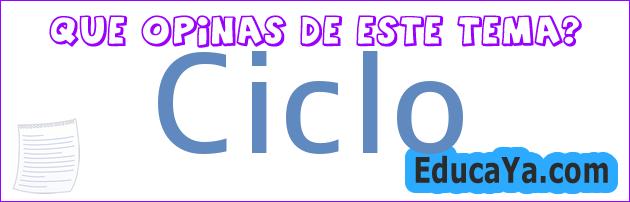 Ciclo