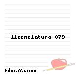 licenciatura 079