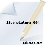 licenciatura 084