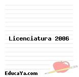 Licenciatura 2006