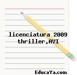 licenciatura 2009 thriller.AVI