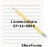 Licenciatura 27-11-2014