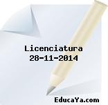 Licenciatura 28-11-2014