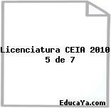 Licenciatura CEIA 2010   5 de 7