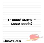 Licenciatura – Cena(asado)