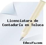 Licenciatura de Contaduría en Toluca