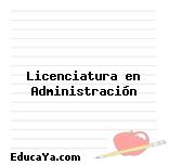 Licenciatura en Administración