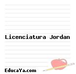 Licenciatura Jordan