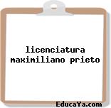 licenciatura maximiliano prieto