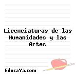 Licenciaturas de las Humanidades y las Artes