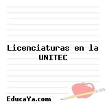 Licenciaturas en la UNITEC