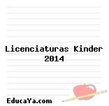 Licenciaturas Kinder 2014