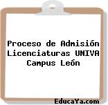 Proceso de Admisión Licenciaturas UNIVA Campus León