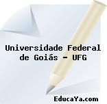 Universidade Federal de Goiás – UFG