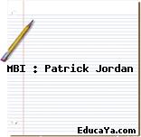 MBI : Patrick Jordan