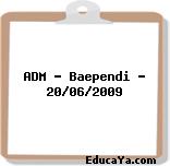 ADM – Baependi – 20/06/2009