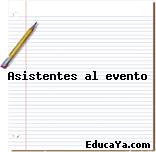 Asistentes al evento