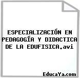 ESPECIALIZACIÓN EN PEDAGOGÍA Y DIDACTICA DE LA EDUFISICA.avi