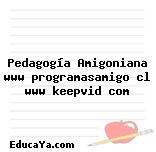 Pedagogía Amigoniana www programasamigo cl www keepvid com