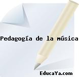 Pedagogía de la música