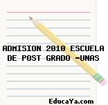 ADMISION 2010 ESCUELA DE POST GRADO -UNAS