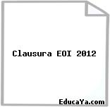 Clausura EOI 2012