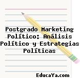 Postgrado Marketing Político: Análisis Político y Estrategias Políticas