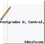 Postgrados U. Central.