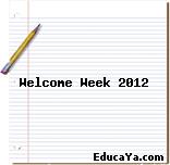 Welcome Week 2012