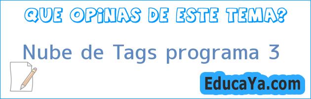 Nube de Tags programa 3