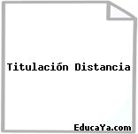 Titulación Distancia