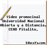 Video promocinal Universidad Nacional Abierta y a Distancia, CEAD Pitalito.