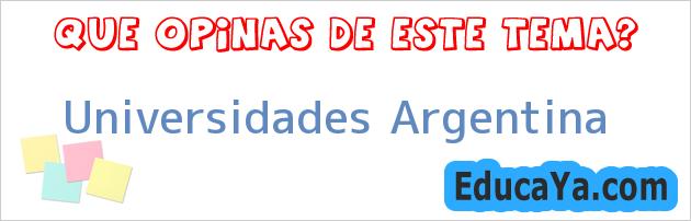 Universidades Argentina