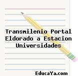 Transmilenio Portal Eldorado a Estacion Universidades